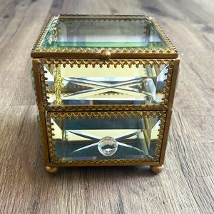 Tahari Home Glass Jewelry Box
